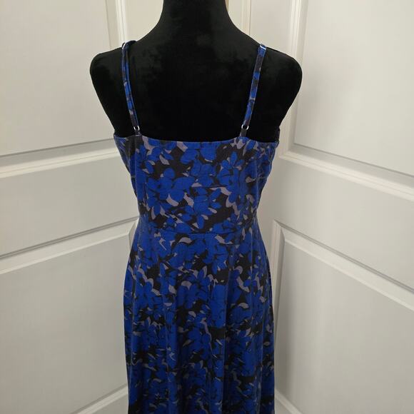 Women Berydress Floral Adjustable Straps Button Front A-Line Summer Dress Size M - Picture 3 of 6